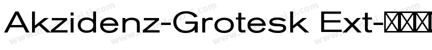 Akzidenz-Grotesk Ext字体转换